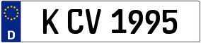 Trailer License Plate